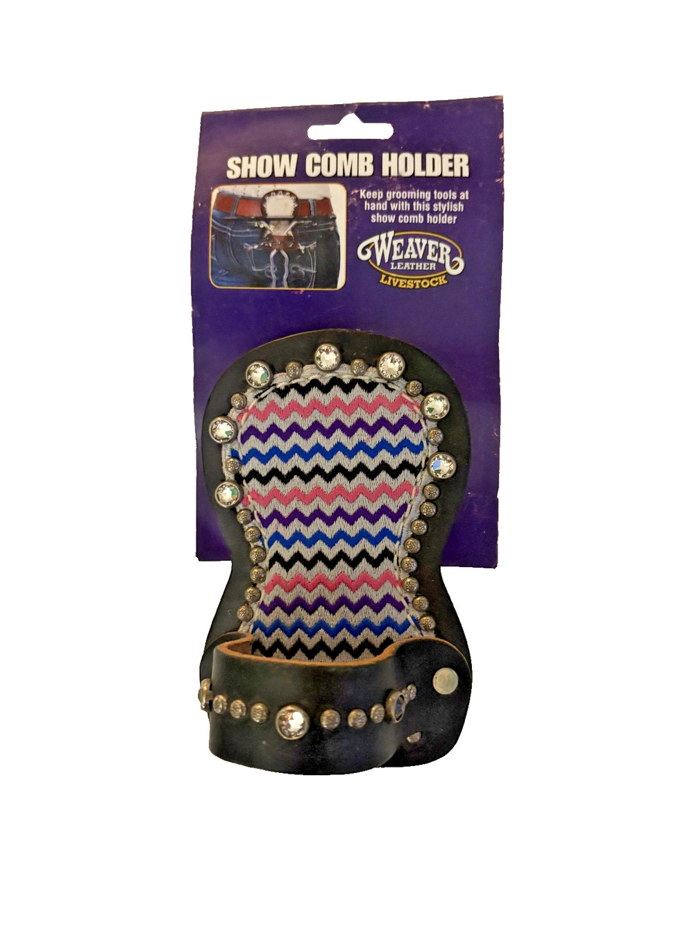 Weaver Leather Livestock Show Comb Holder Chevron